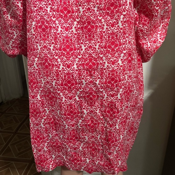 BODEN Women’s Linen Puff Sleeve Mini Shift Dress - Picture 11 of 16